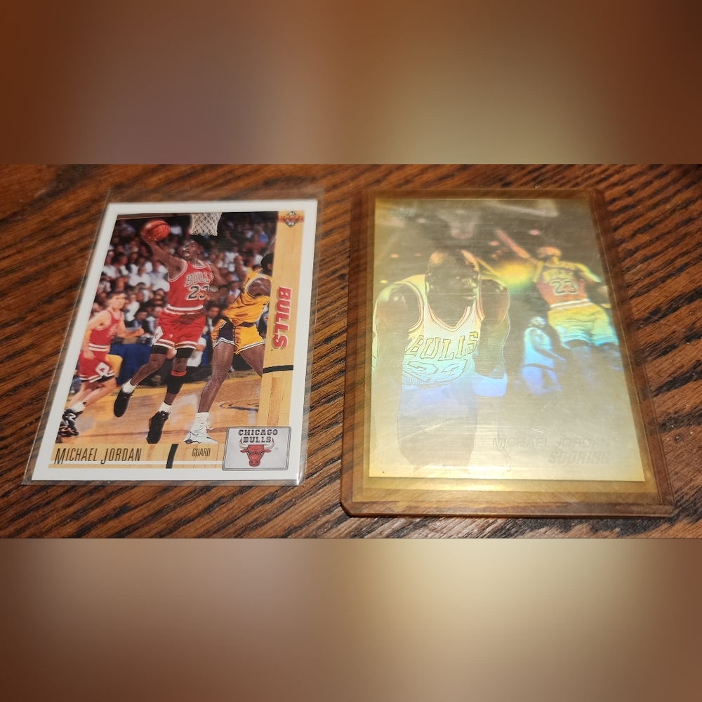 MICHAEL JORDAN Chicago Bulls '91 Upper Deck #44 NBA Card+Award Winning Hologram
